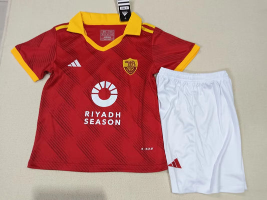As Roma 2024/25 Home Kids Kit