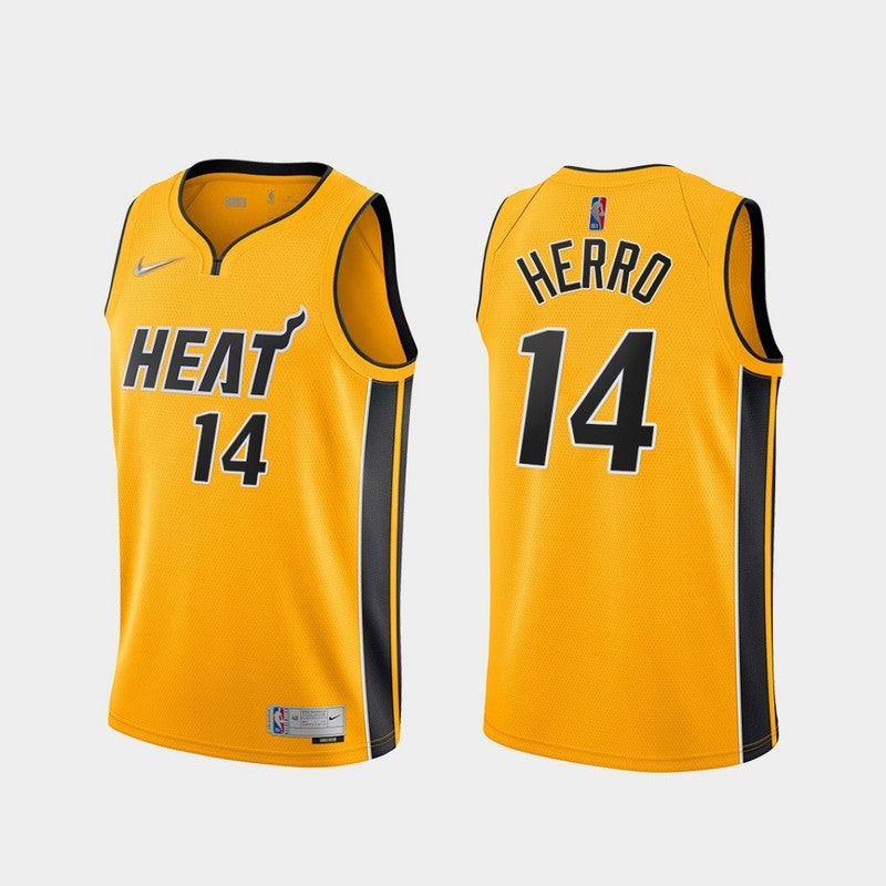 Camisa Masculina Bam Adebayo Gold 2020-21 Swingman Versão Jogador – Edição Ganha