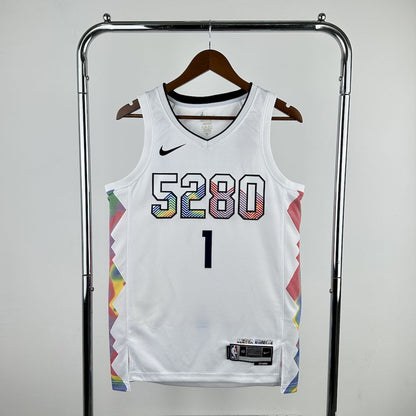 Denver Nuggets 2024/25 City Edition Cor Branca PORTER JR.#1