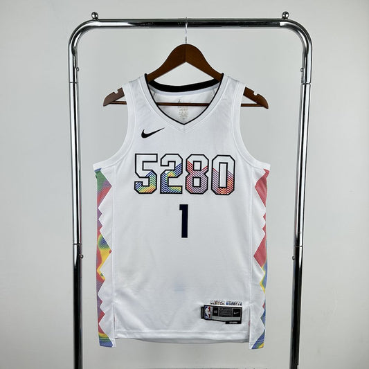 Denver Nuggets 2024/25 City Edition White Color PORTER JR.#1