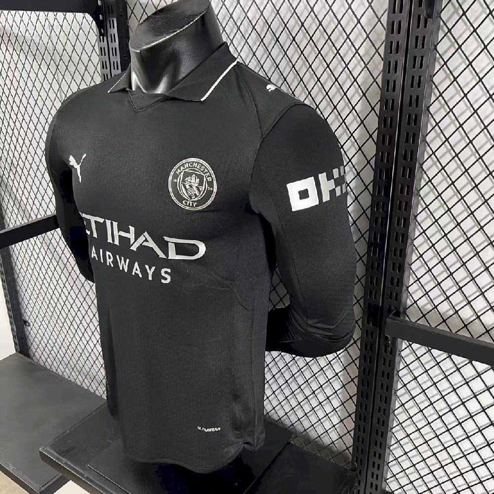 Men's Manchester City 2025/26 Away Long Sleeves Jersey Player Version