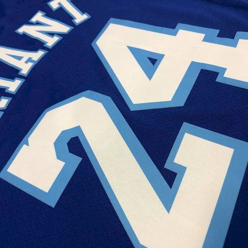 Camisa masculina Kobe Bryant azul versão jogador – Retro Classic Joint Edition