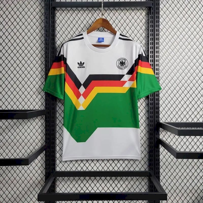 Camisa retrô da Alemanha para a Copa do Mundo de 1990