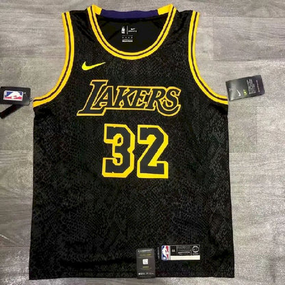 Camisa masculina Earvin Johnson Black Mamba versão jogador