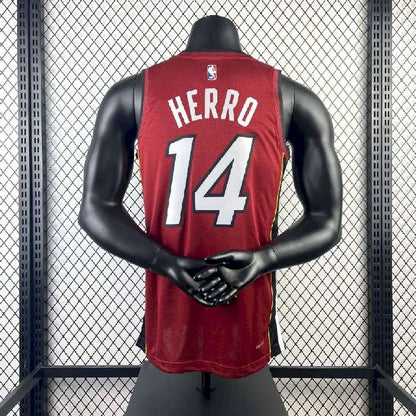 Camisa vermelha masculina Tyler Herro Team – Edição Statement