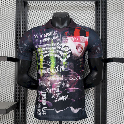 Men's Manchester City 2025/26 Black color Jersey Player Version