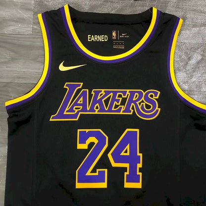 Camisa masculina Kobe Bryant 2020-21 preta versão Swingman Player - Edição Earned