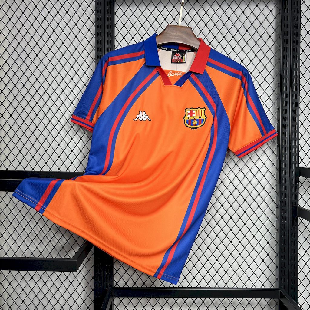 Camisa retrô alternativa do Barcelona 1997/98