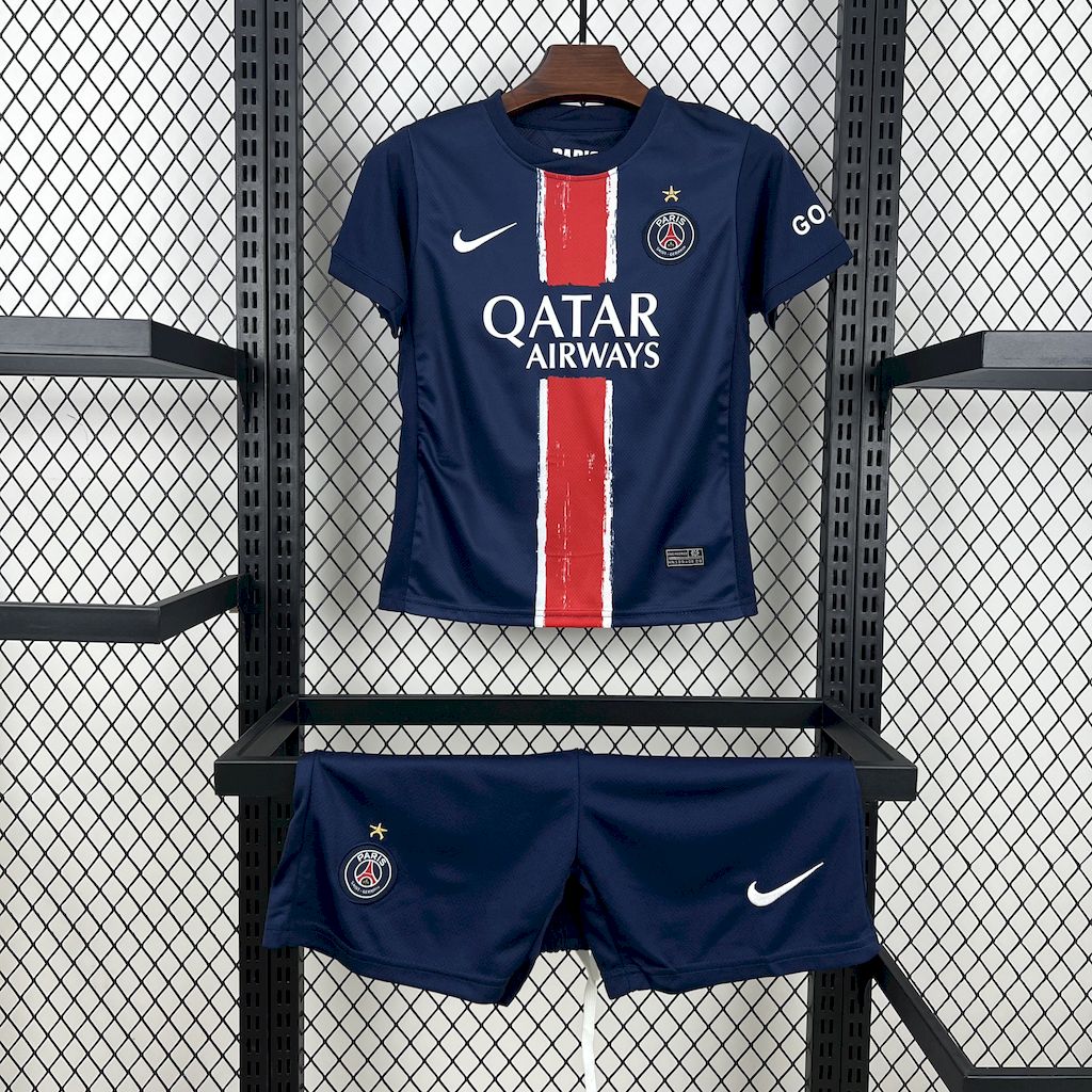 Paris Saint-Germain 2024/25 Home Kids Kit With Stars