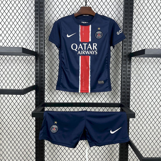 Paris Saint-Germain 2024/25 Home Kids Kit With Stars