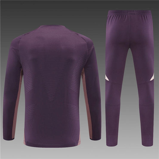Arsenal 2024/25 Half-Zip Adult Sweater+Pant Brown 14001