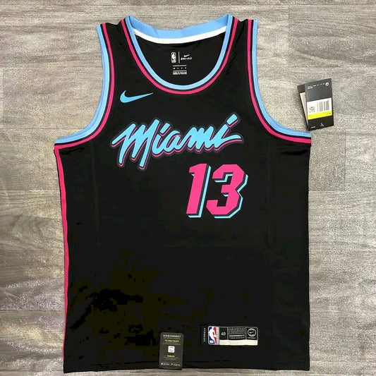 Camisa Masculina Bam Adebayo 2020-21 Preta Swingman Versão Jogador – Edição Cidade