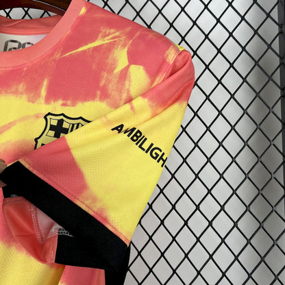 Camisa laranja pré-jogo do Barcelona 2025/26