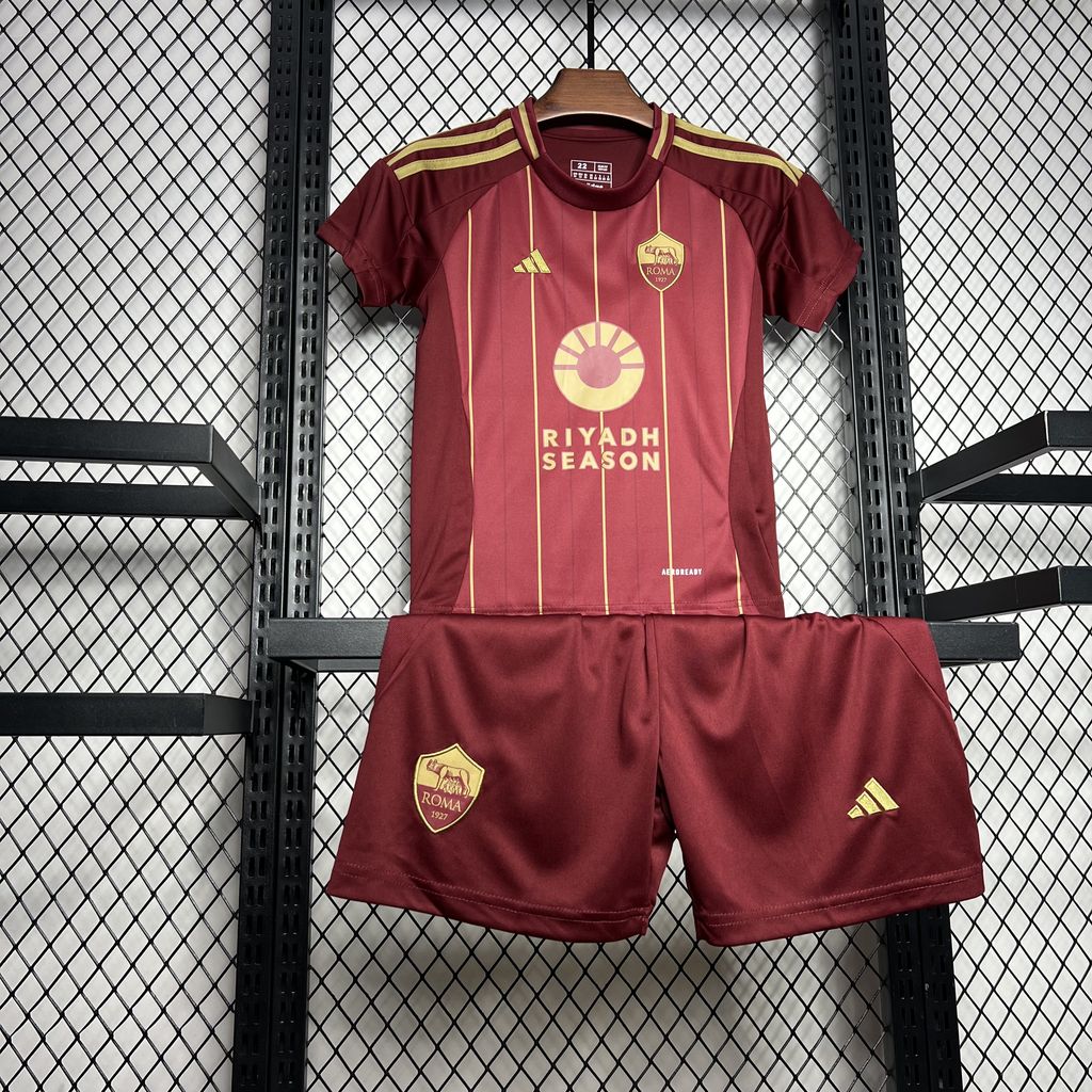 AS Roma 2024/25 Home Kids Kit