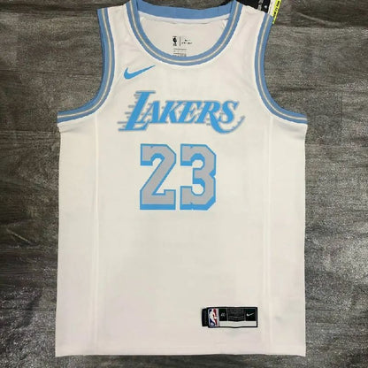 Men’s LeBron James White Player Version Jersey – City Edition