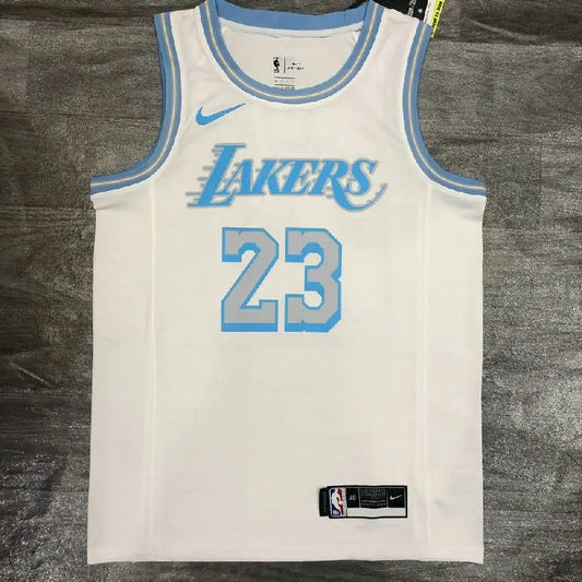 Camisa LeBron James White Player Version Masculina – Edição City