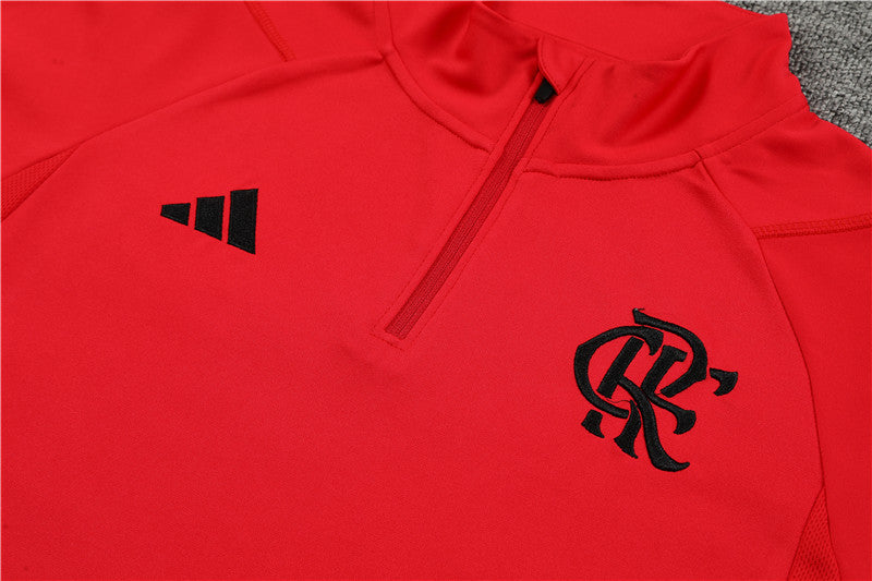 Blusa + Calça Flamengo 2023/24 Meio Zíper Adulto 14001