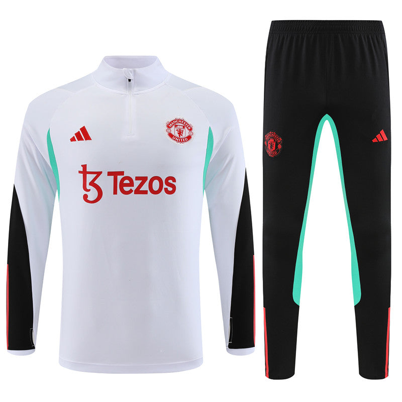 Suéter e calça adulto Manchester United 2023/24 com zíper 14001