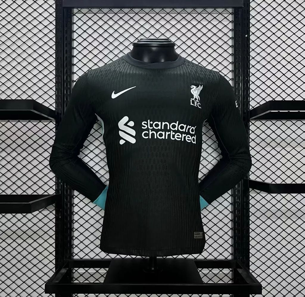 Men's Liverpool 2024/25 Away Long Sleeves Jersey Player Version