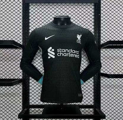 Men's Liverpool 2024/25 Away Long Sleeves Jersey Player Version