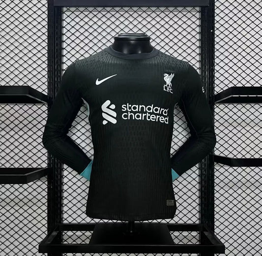 Men's Liverpool 2024/25 Away Long Sleeves Jersey Player Version