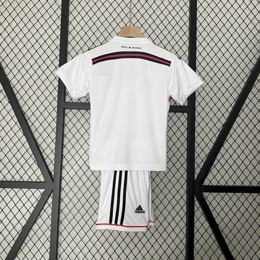 Camisa e shorts retrô infantil do Real Madrid 2014/15