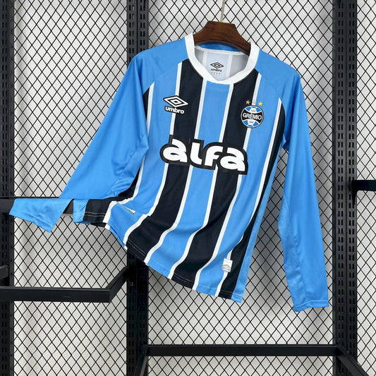 Men's Grêmio 2025/26 Home Long Sleeve Jersey