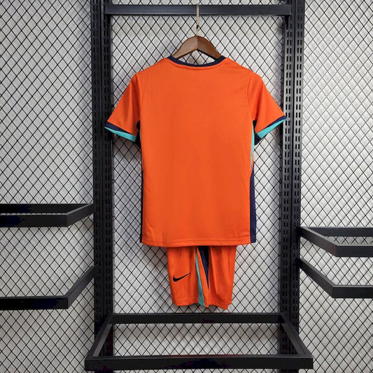 Netherlands 2024/25 Euro Home Kids Kit