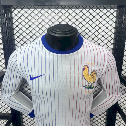 Men's France 2024/25 Away Long Sleeve Jersey Player Version