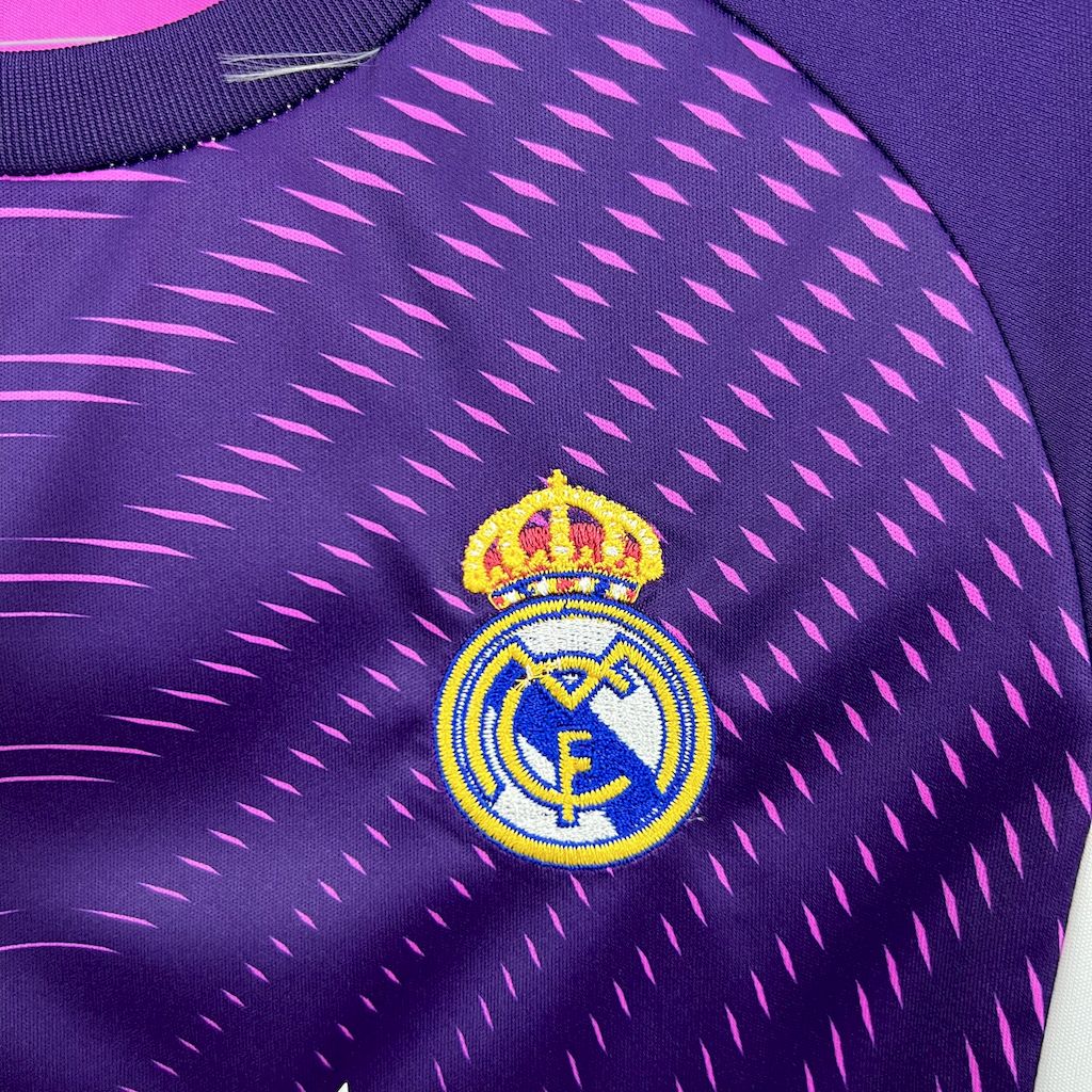 Real Madrid 2025/26 Purple Goalkeeper Kids Kit
