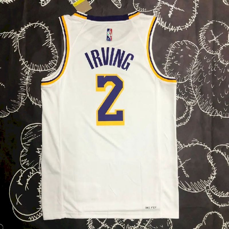 Men’s Kyrie Irving White Team Jersey – 75th Anniversary Edition