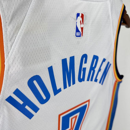 Oklahoma City Thunder 2023/24 Icon Edition Branco HOLMGREN#7