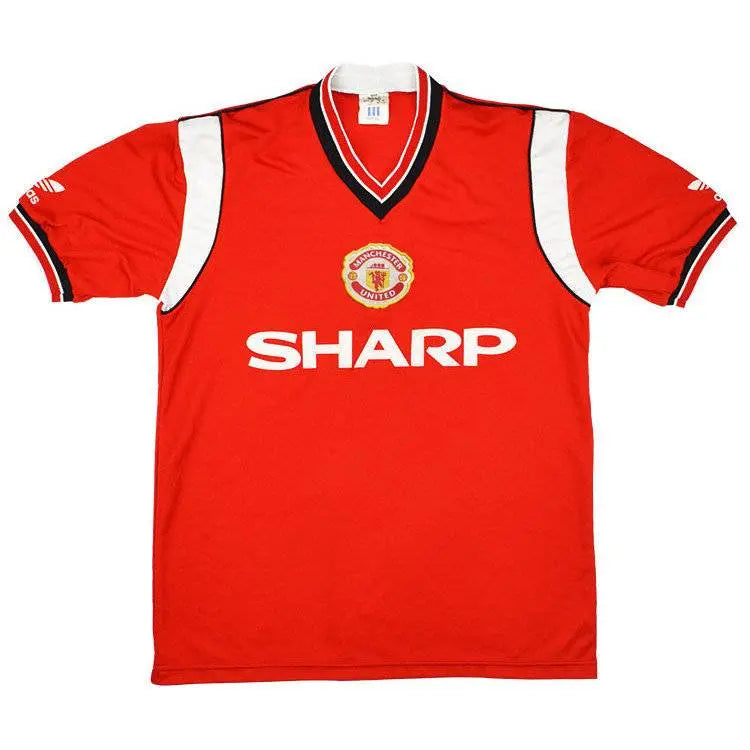 Camisa retrô do Manchester United 1984/86