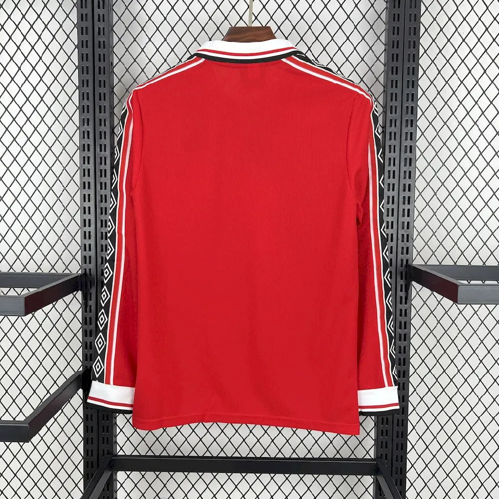 Camisa retrô de mangas compridas do Manchester United 1998/99