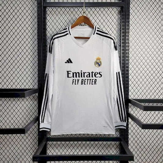 Camisa Real Madrid Home 2024/25 de manga comprida
