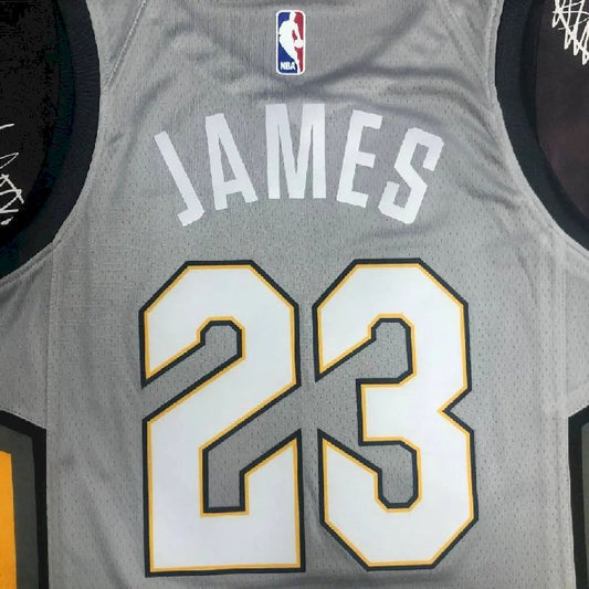 Men’s LeBron Raymone James Gray Team Jersey