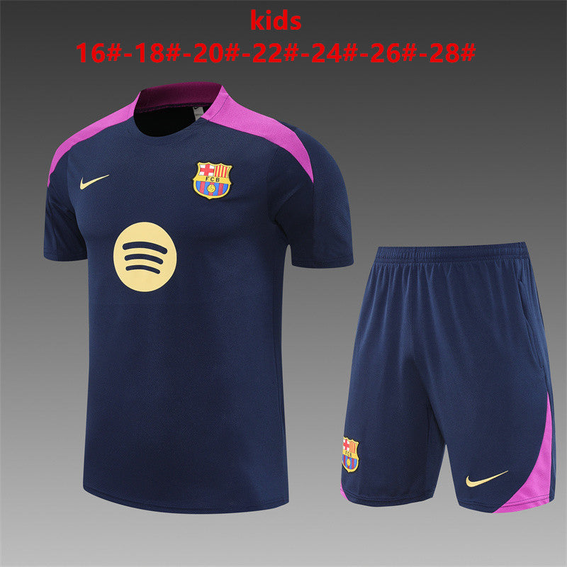 Camisa e short infantil Barcelona 2024/25 14001