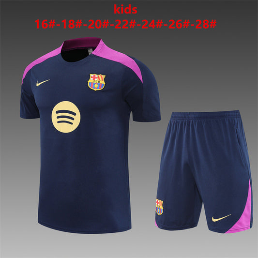 Barcelona 2024/25 Training Kids Jersey+Short 14001