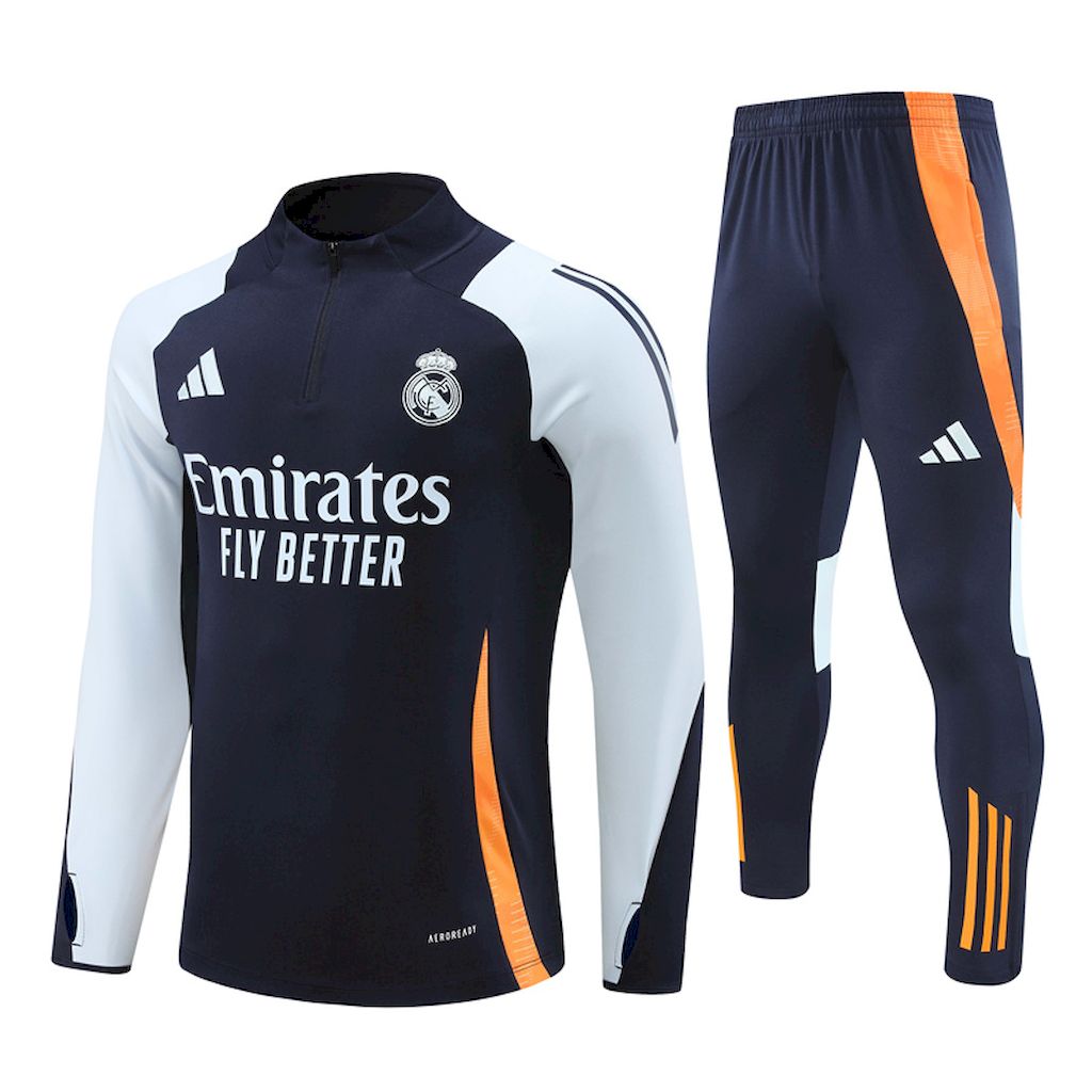 Suéter e calça adulto com zíper médio Real Madrid 2024/25 14001