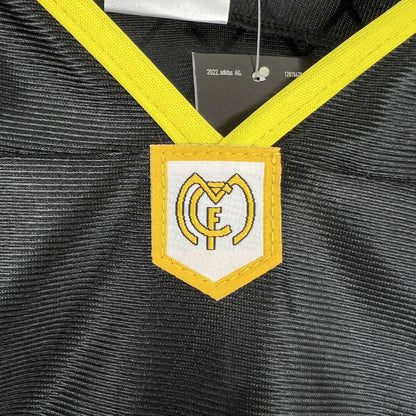 Camisa retrô de mangas compridas reserva do Real Madrid 1998/00