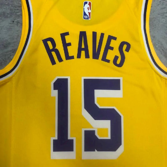 Camisa amarela masculina do Austin Reaves