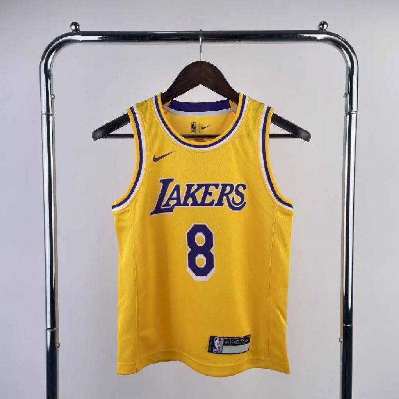 Camisa amarela do time juvenil Kobe Bryant