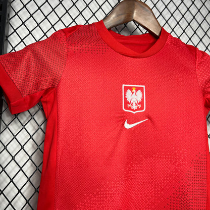 Kit reserva infantil Polônia Euro 2024/25
