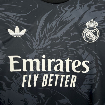 Real Madrid 2024/25 Black Red Dragon Jersey