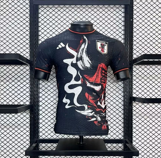 Men's Japan 2024/25 Red Dragon Black Warrior Jersey Player Version