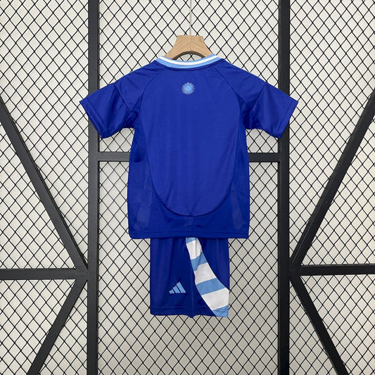 Uniforme reserva infantil da Argentina 2024/25