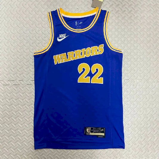 Camisa masculina Andrew Wiggins azul retrô da equipe