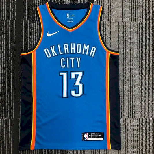 Camisa Paul George Swingman Masculina Azul – Edição Ícone