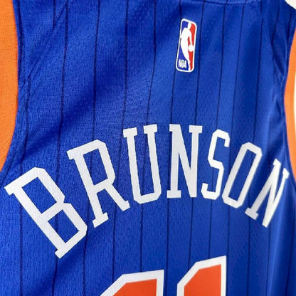 Camisa azul masculina Jalen Brunson 2024 – Edição City