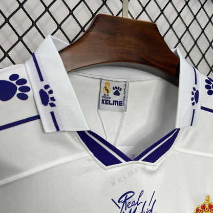 Camisa retrô manga comprida do Real Madrid 1994/96
